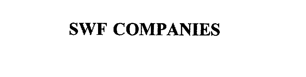 Trademark Logo SWF COMPANIES