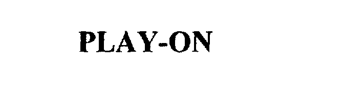 Trademark Logo PLAY-ON