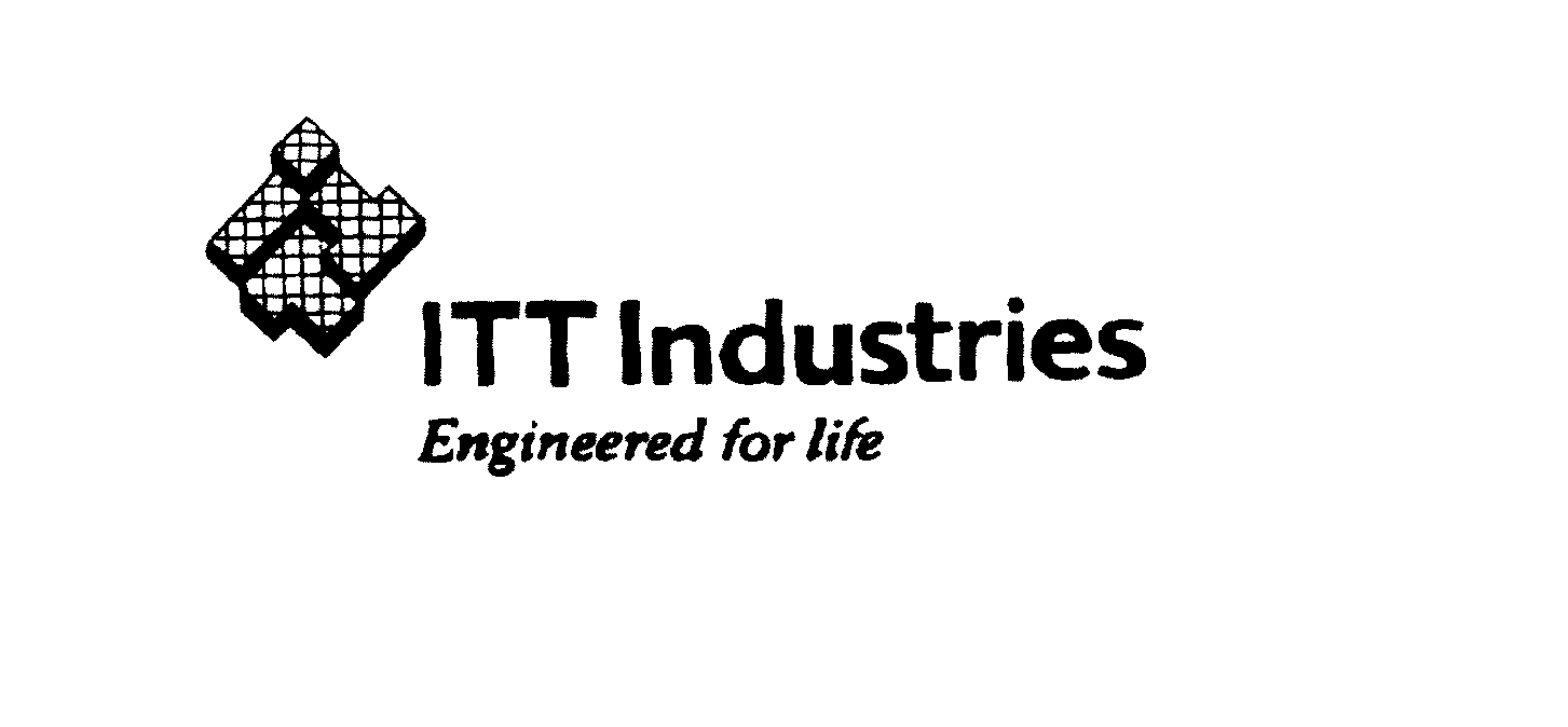 Trademark Logo ENGINEERED FOR LIFE ITT INDUSTRIES
