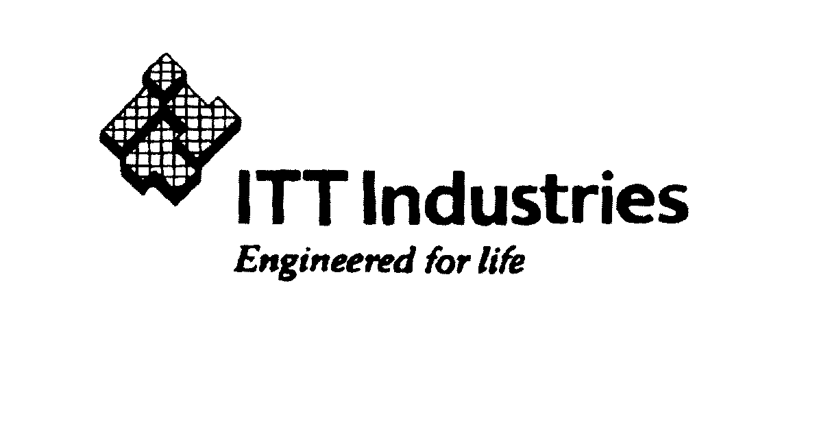 Trademark Logo ENGINEERED FOR LIFE ITT INDUSTRIES