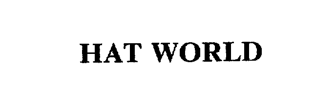 Trademark Logo HAT WORLD