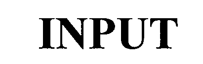 Trademark Logo INPUT
