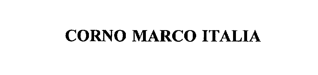 Trademark Logo CORNO MARCO ITALIA