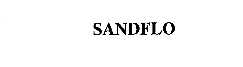 Trademark Logo SANDFLO