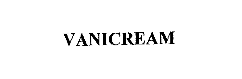 Trademark Logo VANICREAM