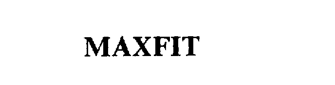 Trademark Logo MAXFIT