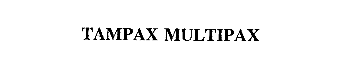 Trademark Logo TAMPAX MULTIPAX