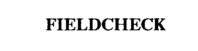 Trademark Logo FIELDCHECK