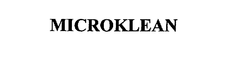 Trademark Logo MICROKLEAN