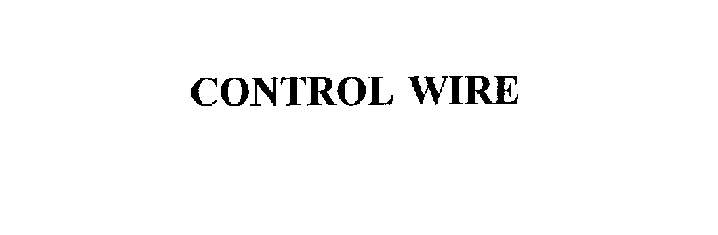  CONTROL WIRE