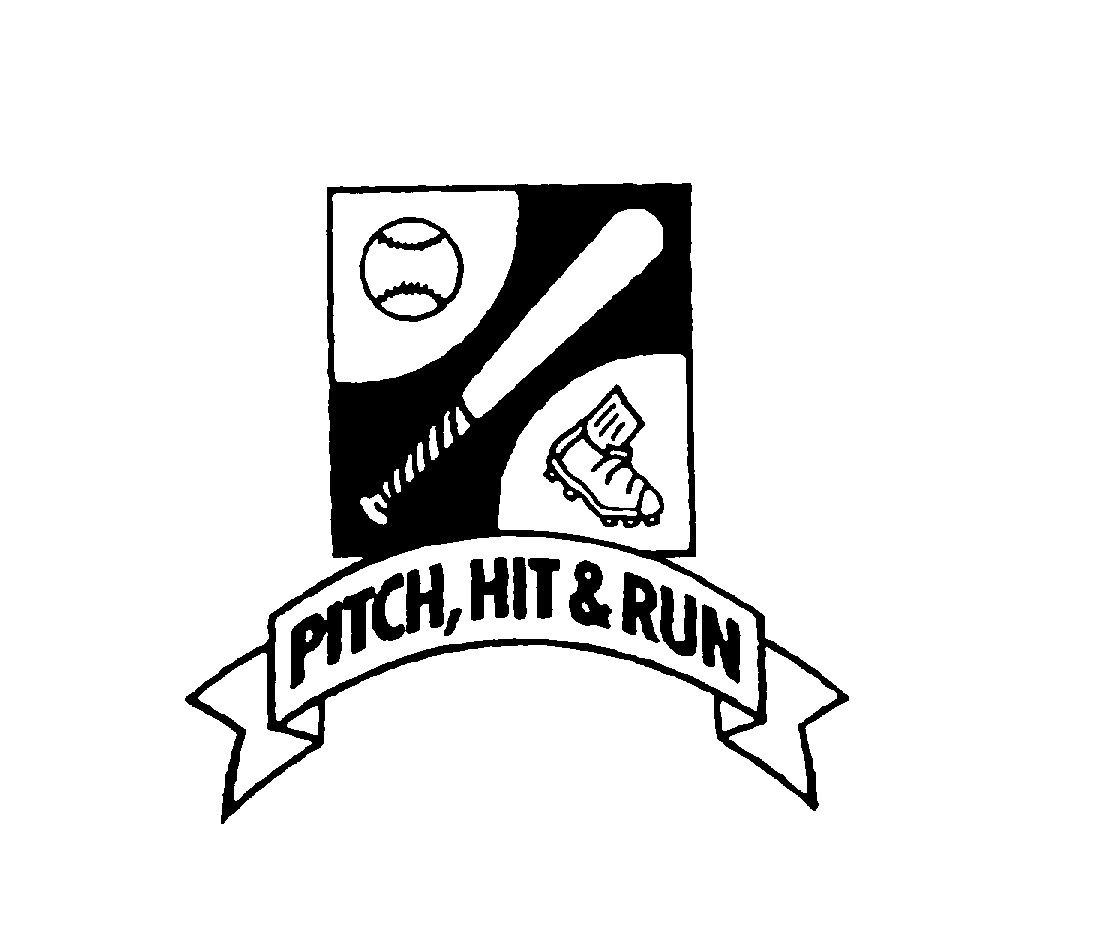 Trademark Logo PITCH, HIT & RUN