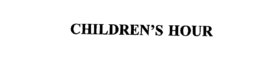 CHILDREN'S HOUR