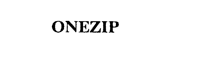 Trademark Logo ONEZIP
