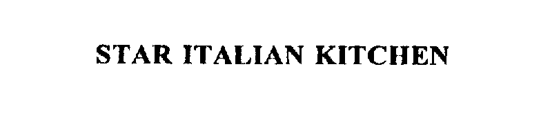 Trademark Logo STAR ITALIAN KITCHEN