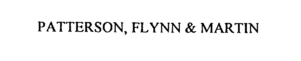 Trademark Logo PATTERSON, FLYNN & MARTIN