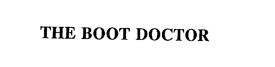 Trademark Logo THE BOOT DOCTOR