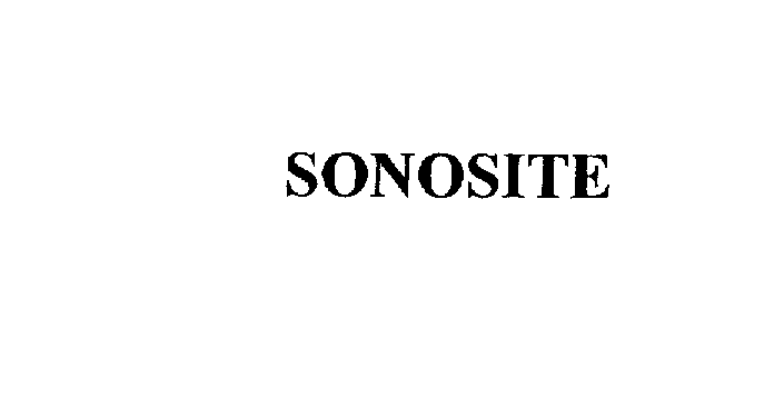 Trademark Logo SONOSITE