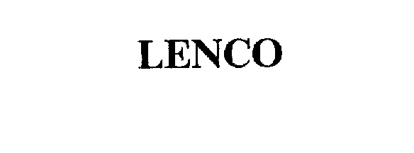 Trademark Logo LENCO