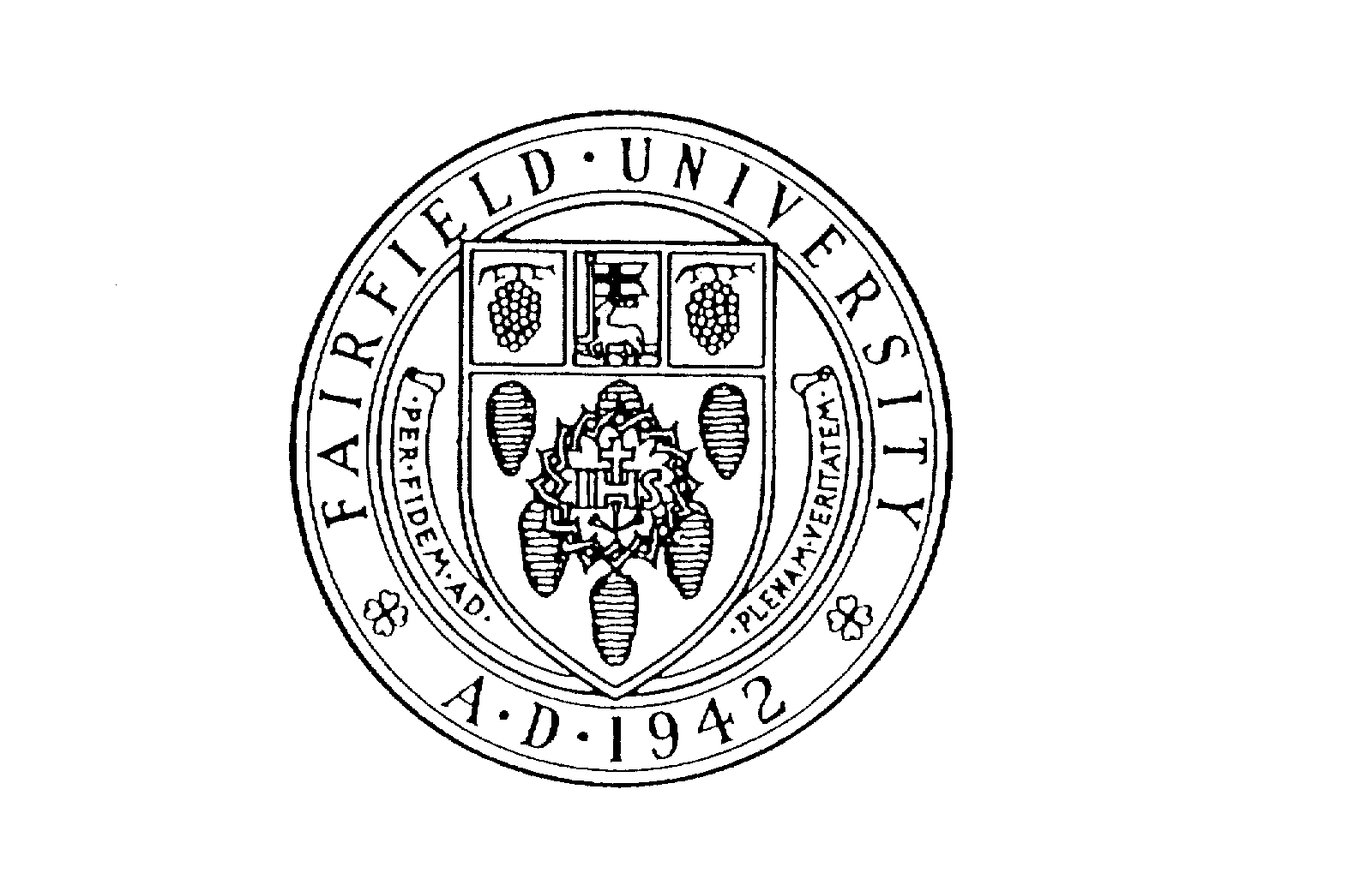  FAIRFIELD UNIVERSITY AD 1942 PERFIDEM AD PLENAM VERITATEM