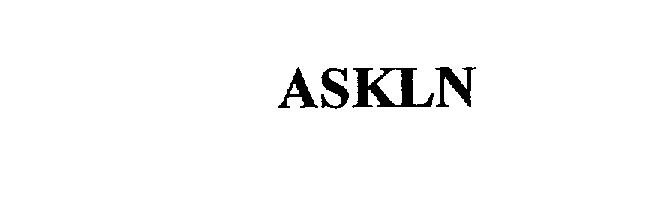 Trademark Logo ASKLN