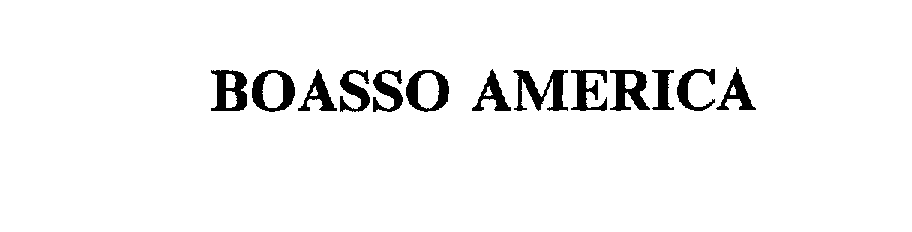 Trademark Logo BOASSO AMERICA
