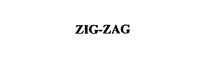 Trademark Logo ZIG-ZAG