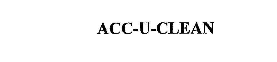 Trademark Logo ACC-U-CLEAN