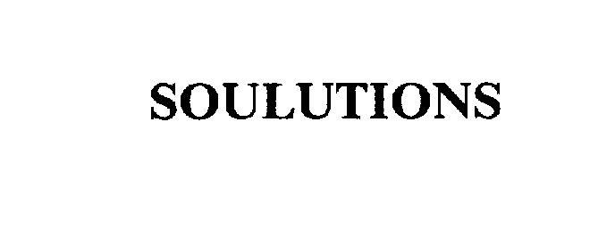 Trademark Logo SOULUTIONS