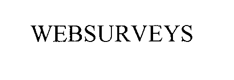 Trademark Logo WEBSURVEYS