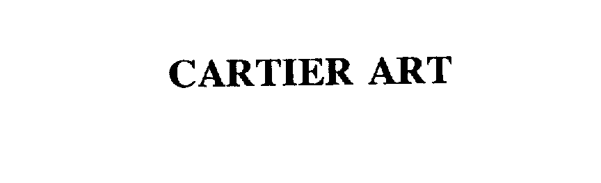 Trademark Logo CARTIER ART