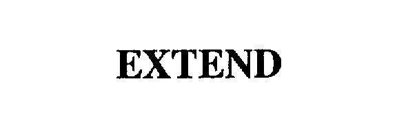 Trademark Logo EXTEND
