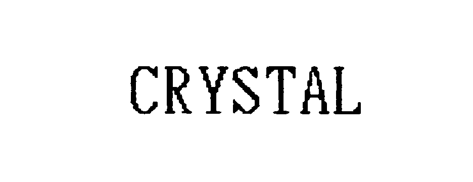 Trademark Logo CRYSTAL