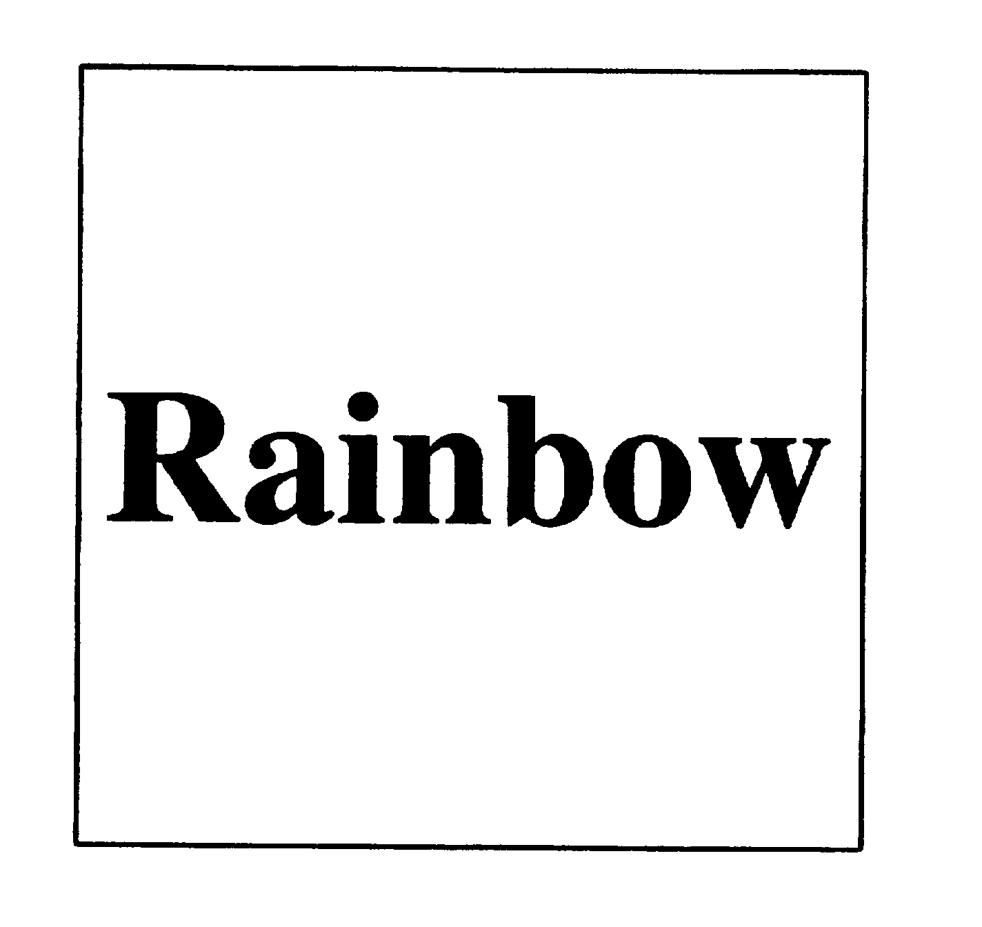 Trademark Logo RAINBOW