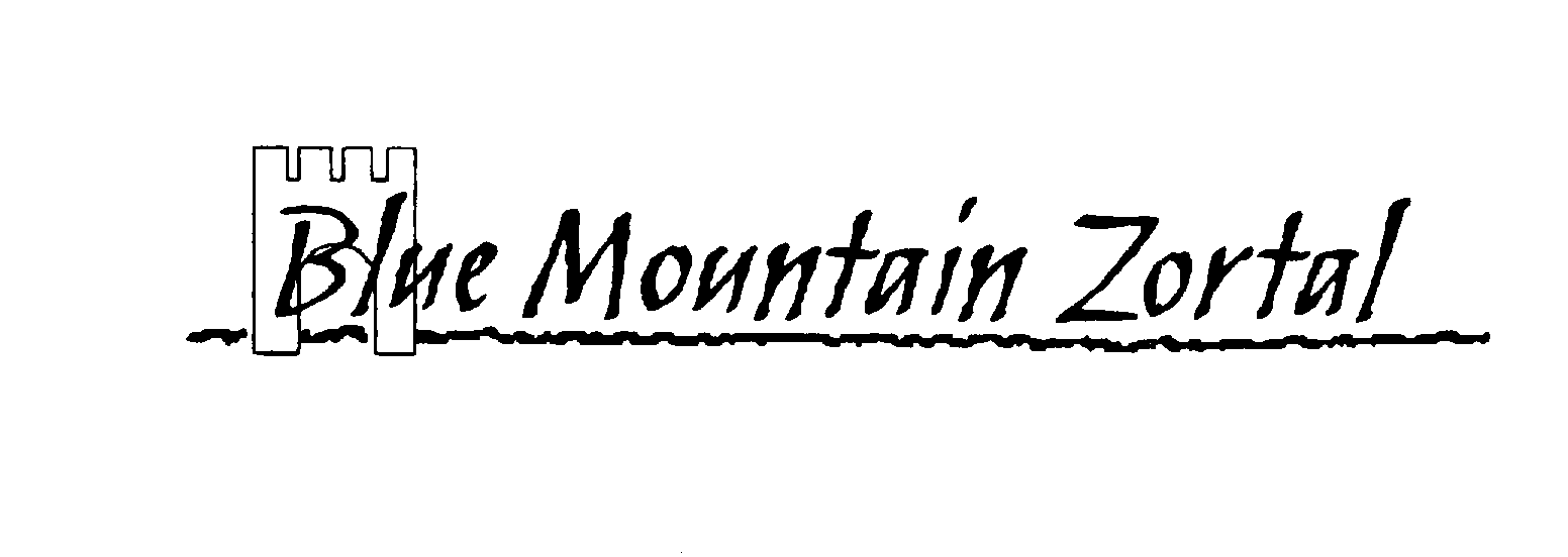 Trademark Logo BLUE MOUNTAIN ZORTAL