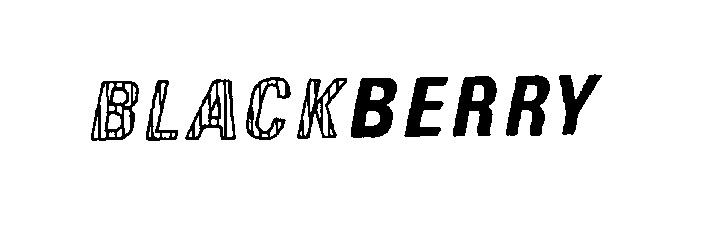 Trademark Logo BLACKBERRY