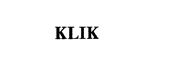 Trademark Logo KLIK