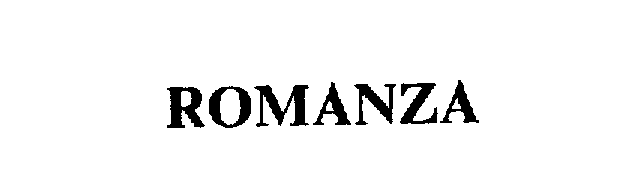 Trademark Logo ROMANZA