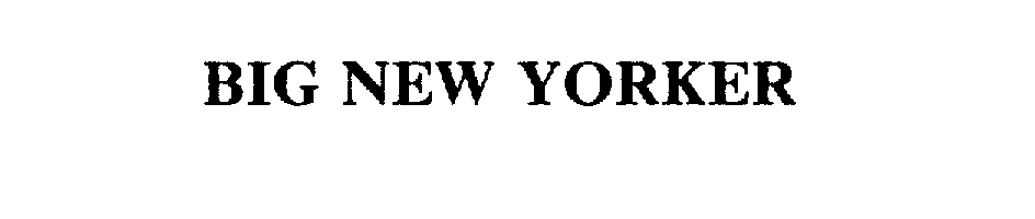 Trademark Logo BIG NEW YORKER