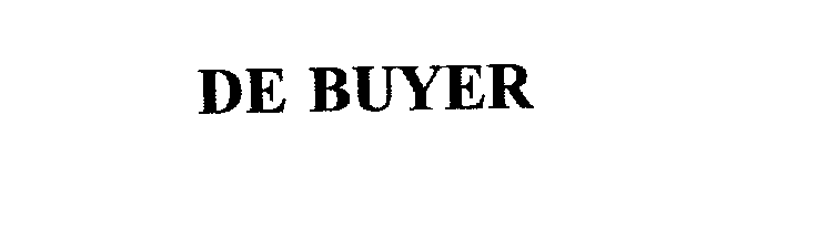 Trademark Logo DE BUYER