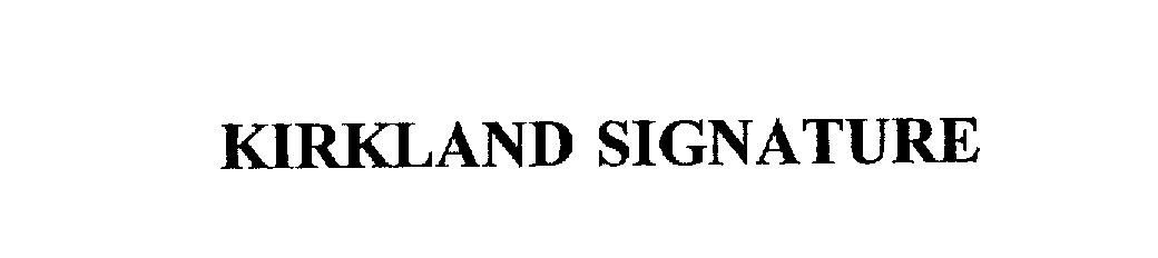  KIRKLAND SIGNATURE