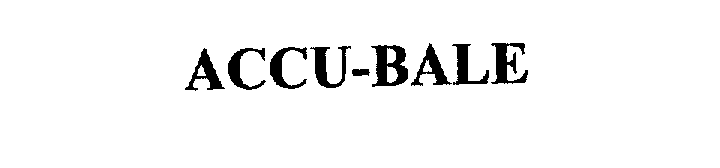 Trademark Logo ACCU-BALE