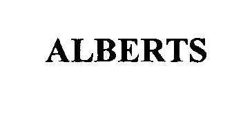 Trademark Logo ALBERTS