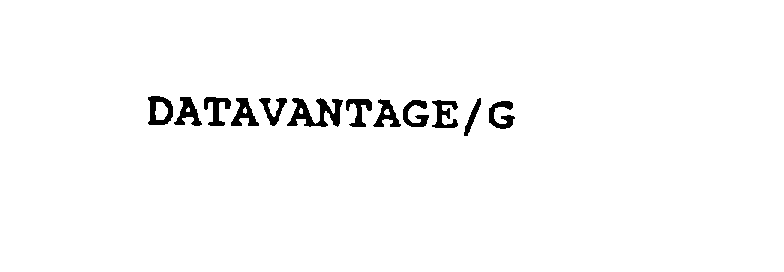  DATAVANTAGE/G