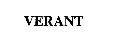 Trademark Logo VERANT