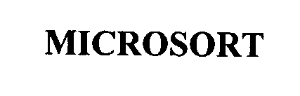 Trademark Logo MICROSORT