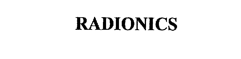 Trademark Logo RADIONICS