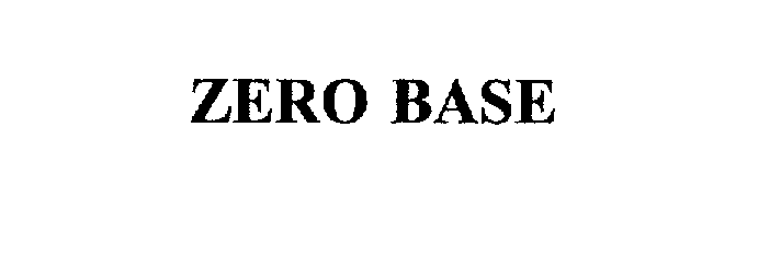 Trademark Logo ZERO BASE