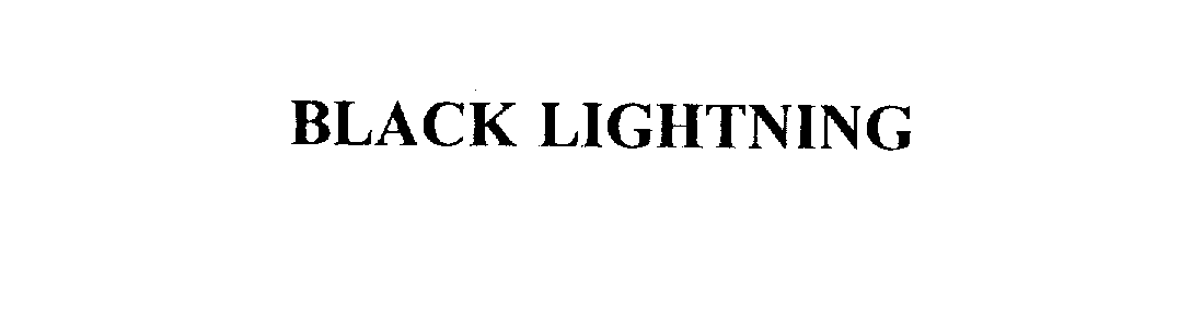 BLACK LIGHTNING