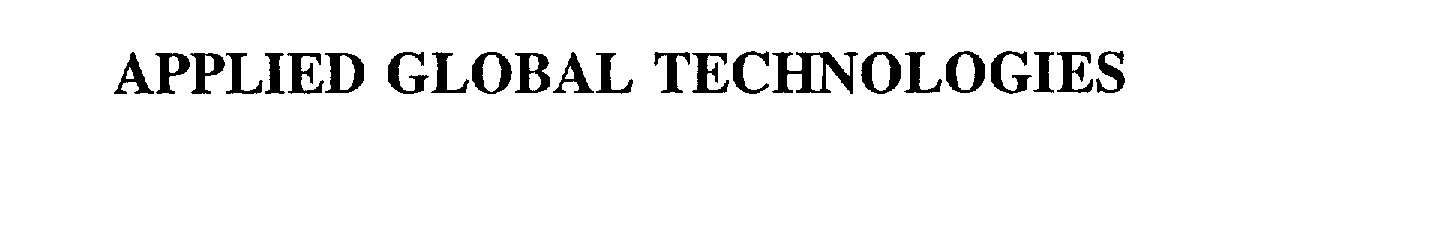  APPLIED GLOBAL TECHNOLOGIES