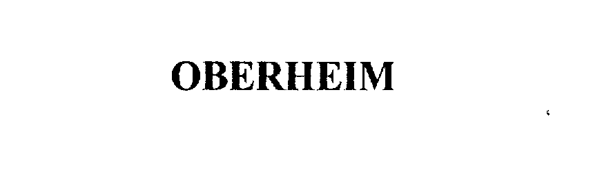 Trademark Logo OBERHEIM